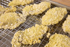 breaded oysters ready for frying