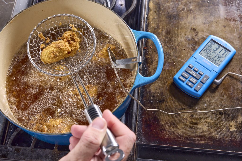 frying oysters