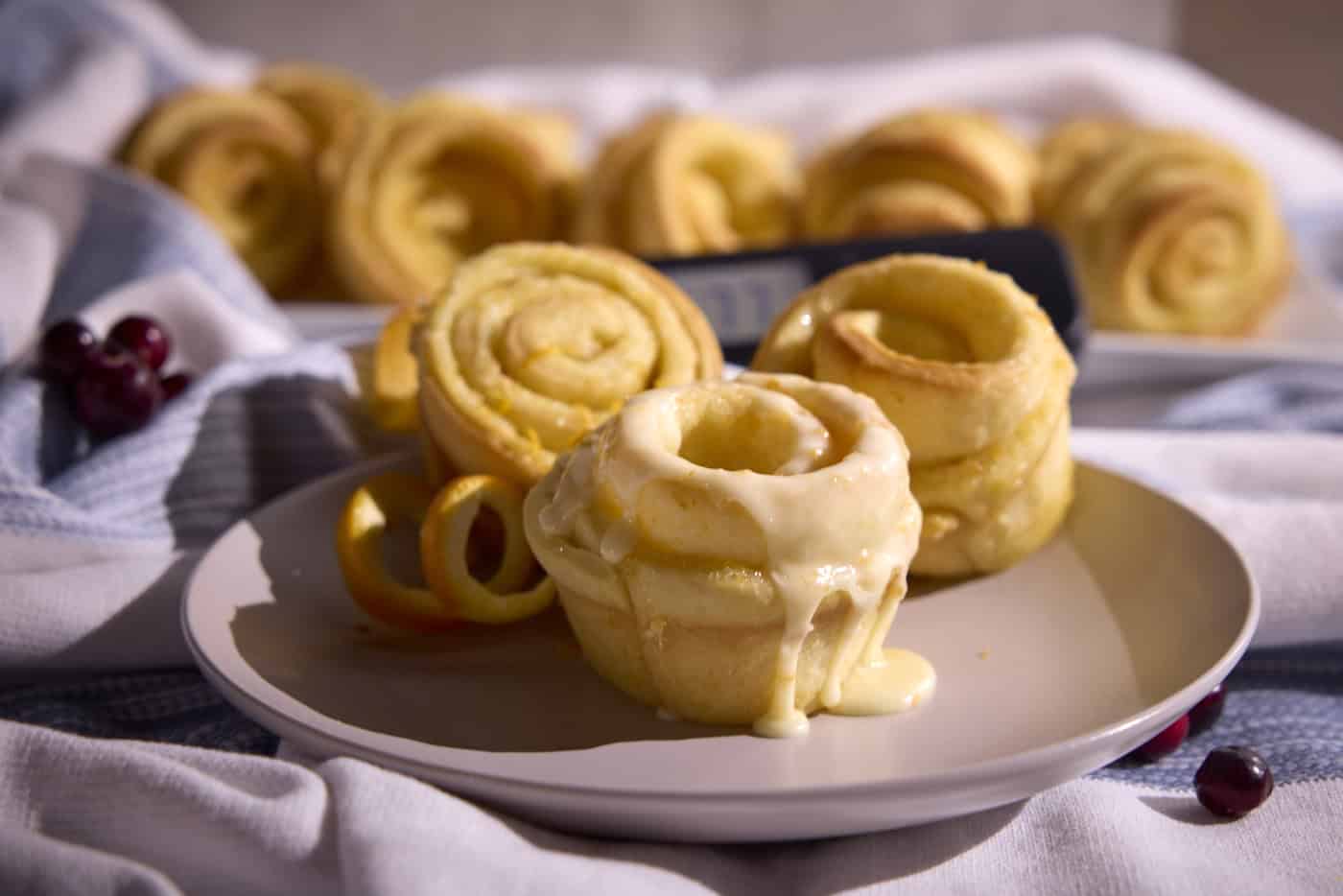 Homemade orange rolls