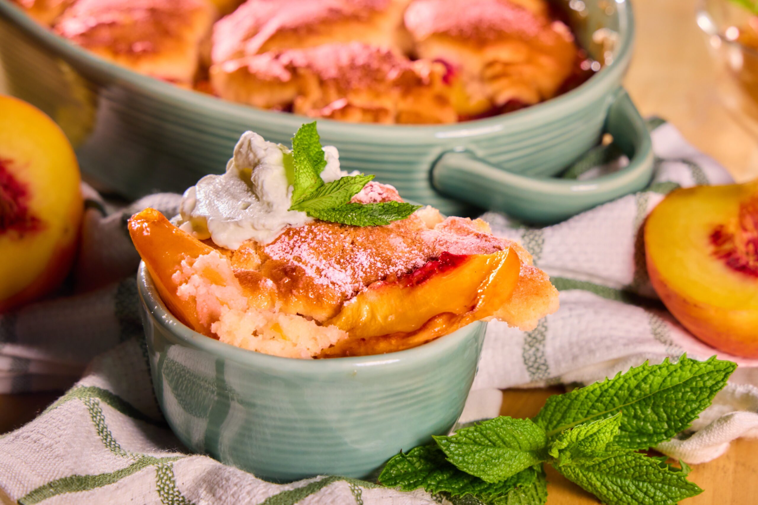 Peach cobbler