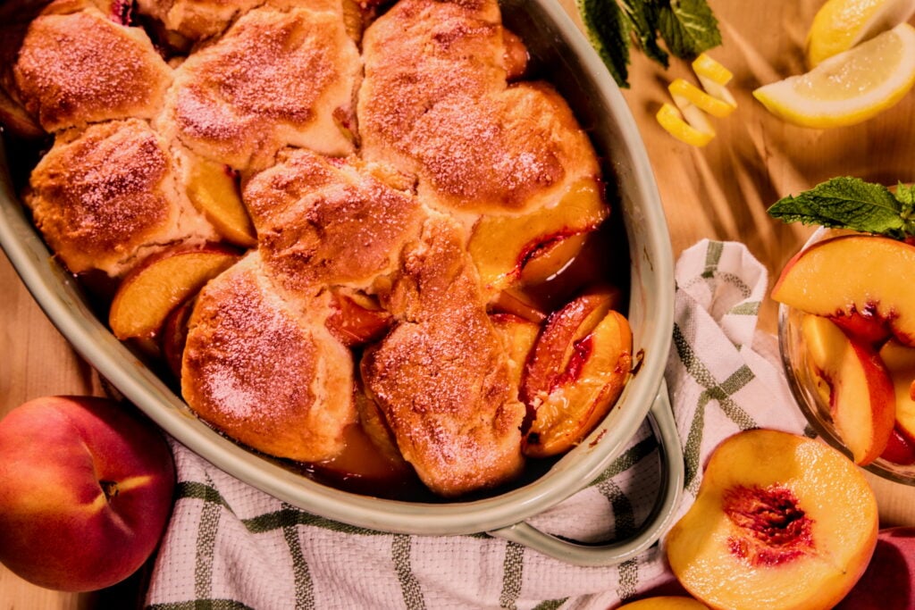 Peach cobbler