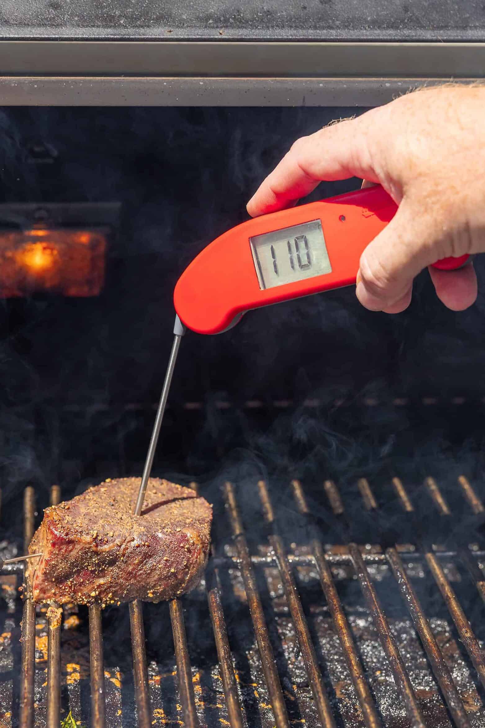 Temping a steak